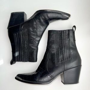 Dolce Vita Black Western Booties
